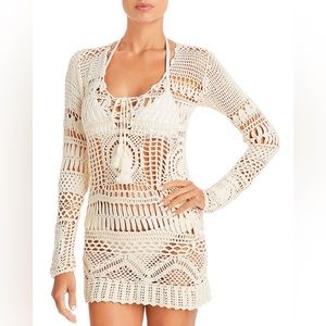 NWT: Poupette St Barth Kaia Crochet Minidress - US Small